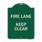 Signmission Fire Lane Keep Clear Heavy-Gauge Aluminum Architectural Sign, 24" x 18", G-1824-23983 A-DES-G-1824-23983 - alternate 1